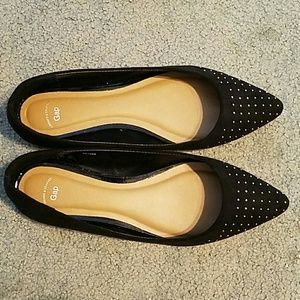 GAP new black embellished ballet flats